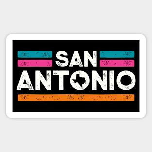 Retro San Antonio Texas // Vintage San Anto Fiesta Color Hometown Pride Sticker